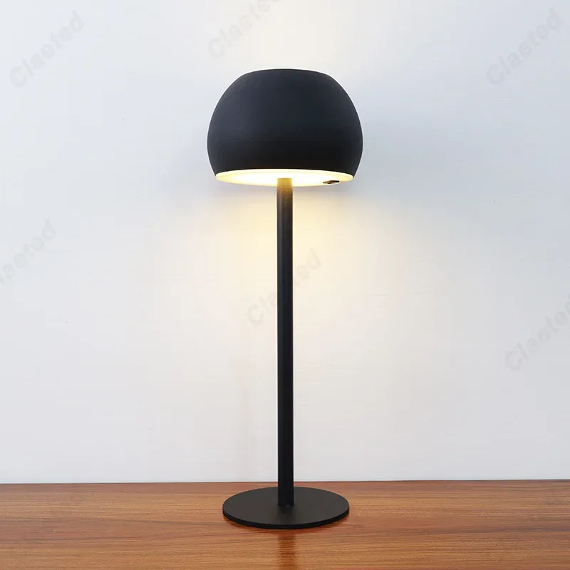 Wine Head Mushroom Metal High Foot Table Lamp Bar Restaurant Desktop Atmosphere Table Lamp Bedhead Home Decoration Night Lamp