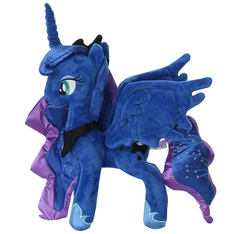 35 ซม.My Little Pony Plush ของเล่นยูนิคอร์นสีม่วง Yuesui Dragon Moon Princess Nightmare Moon ตุ๊กตาการ์ตูนเด็กของขวัญวันเกิด