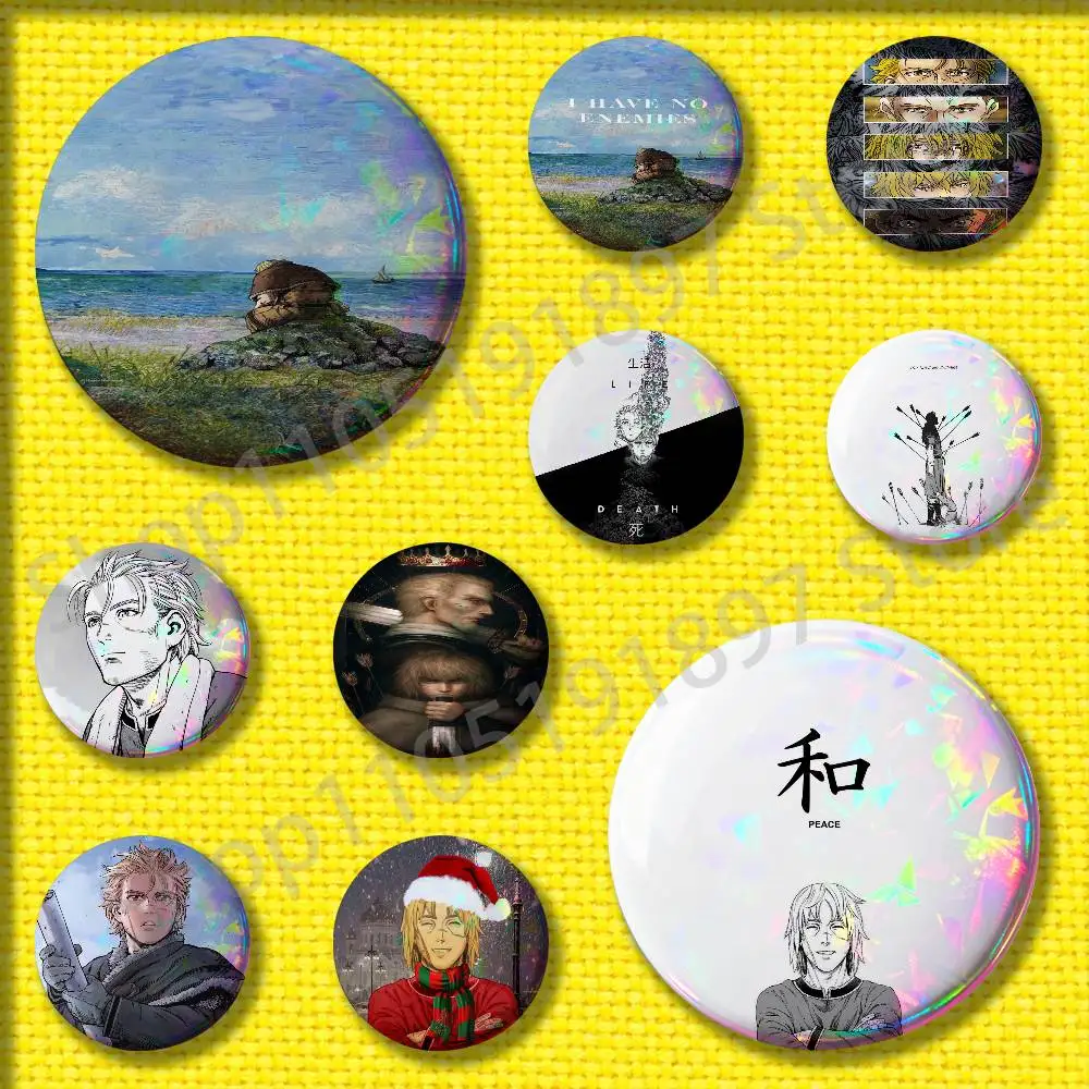 

Thorfinn V-Vinland S-Saga Comics Badges 25mm 75mm 44mm 58mm 32mm Round Pin Brooch Adornment Backpack Souvenir Cosplay Gift