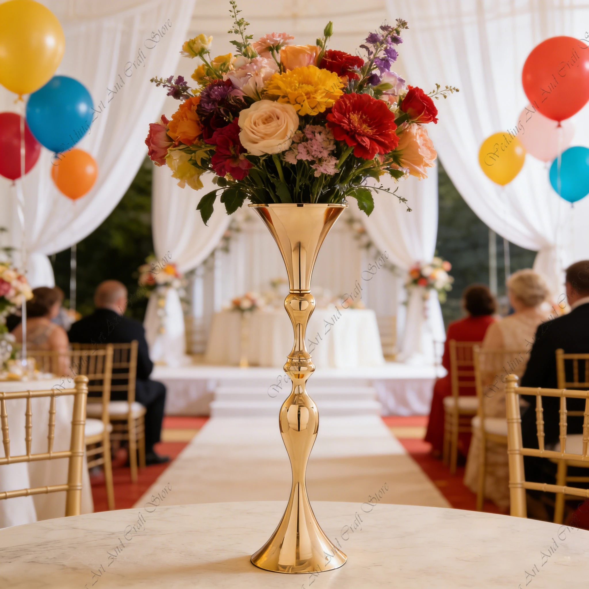 

10 шт. F30 70-120 см, золотые железные подставки для цветов, вазы, металлические подсвечники, фон для свадебных декораций ivy699