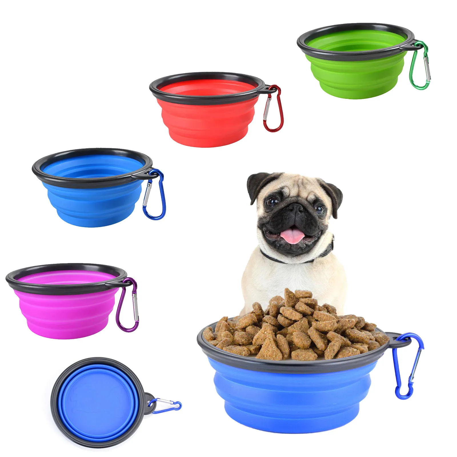 

Portable Pet Folding Bowl TPE Retractable Outdoor Travel Dog Drinking Bowl for Cats And Dogs