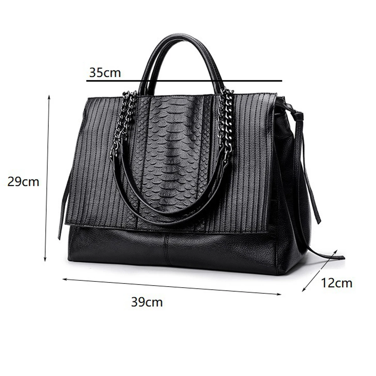 Elegant Tote Bag With Zipper, Women's Trendy Handbag, Vintage Leather Crossbody Bag Shoulder Bag For Work - view 2