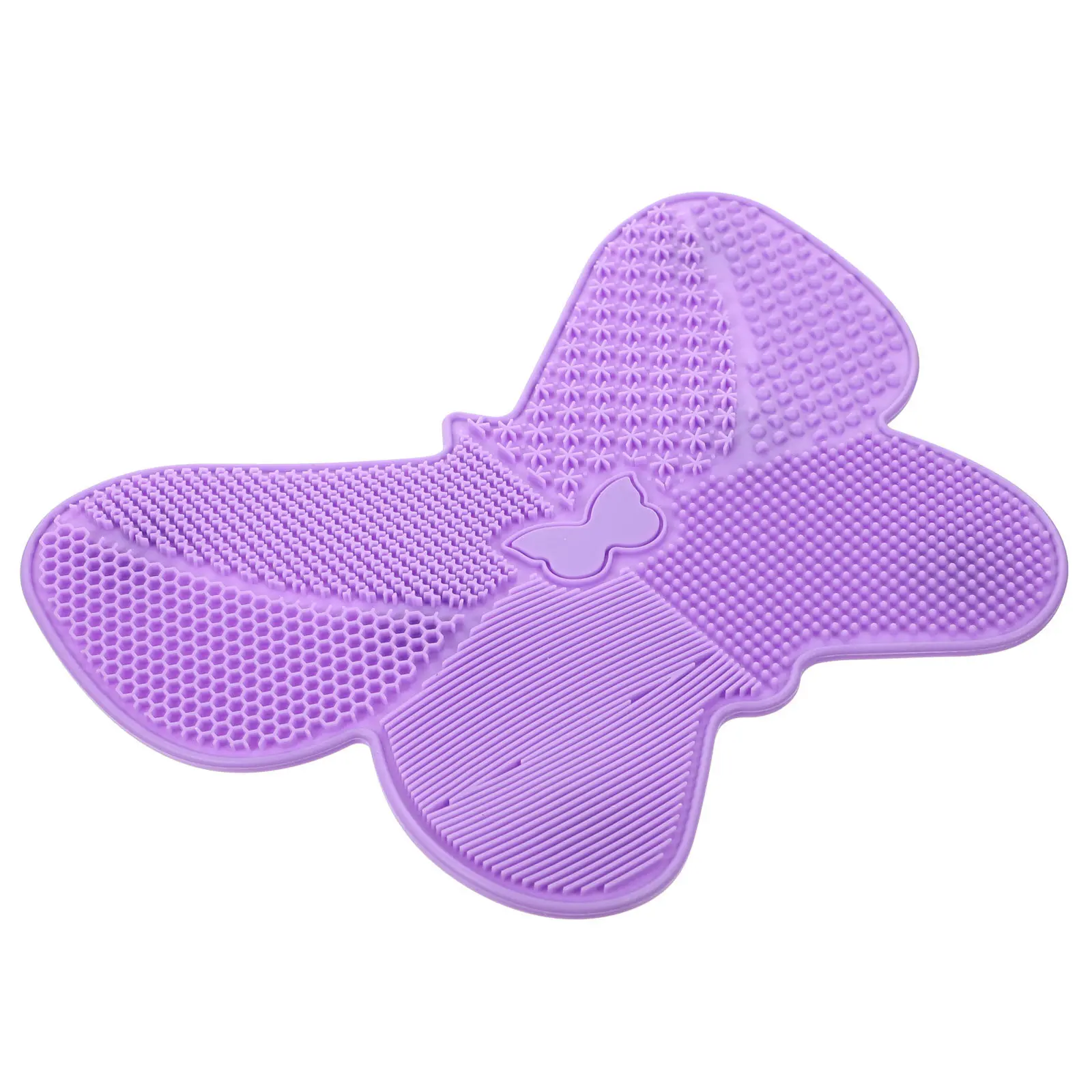 1Pcs Butterfly Style Brush Cleaning Pad Eco Friendly Silicone Makeup Tool Deep Cleans Bristles Gently Compact Storage Beauty