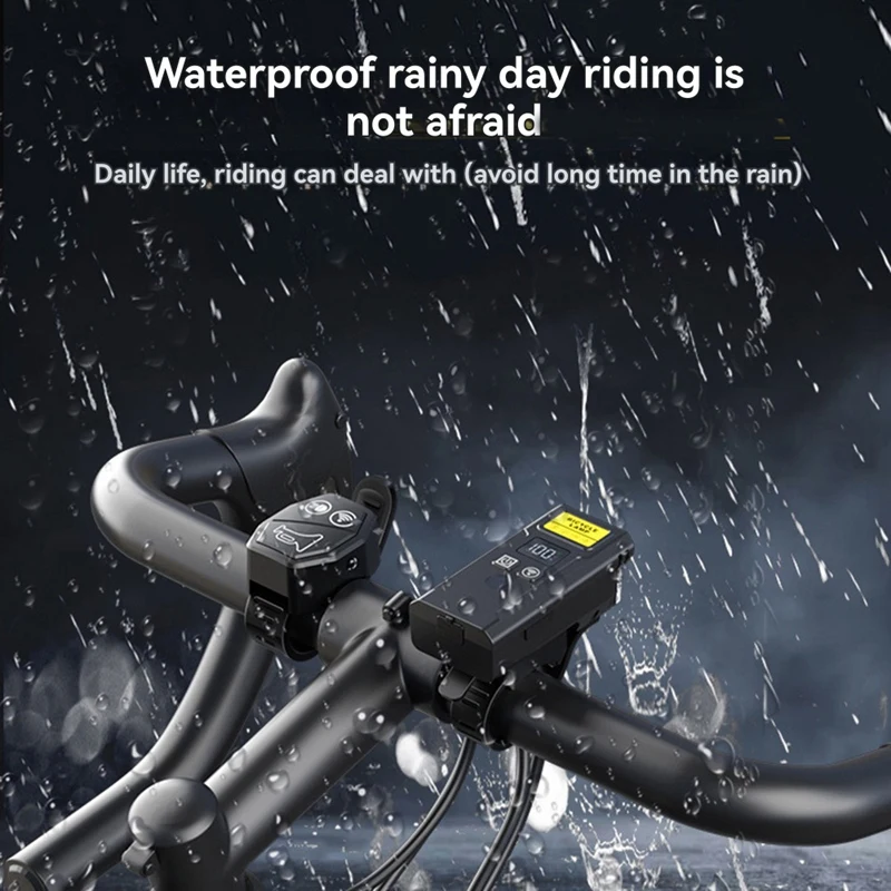 

Bicycle Front Light Horn Bicycle Headlight with Smart Horn Bike Handlebar Flashlight Remote Control