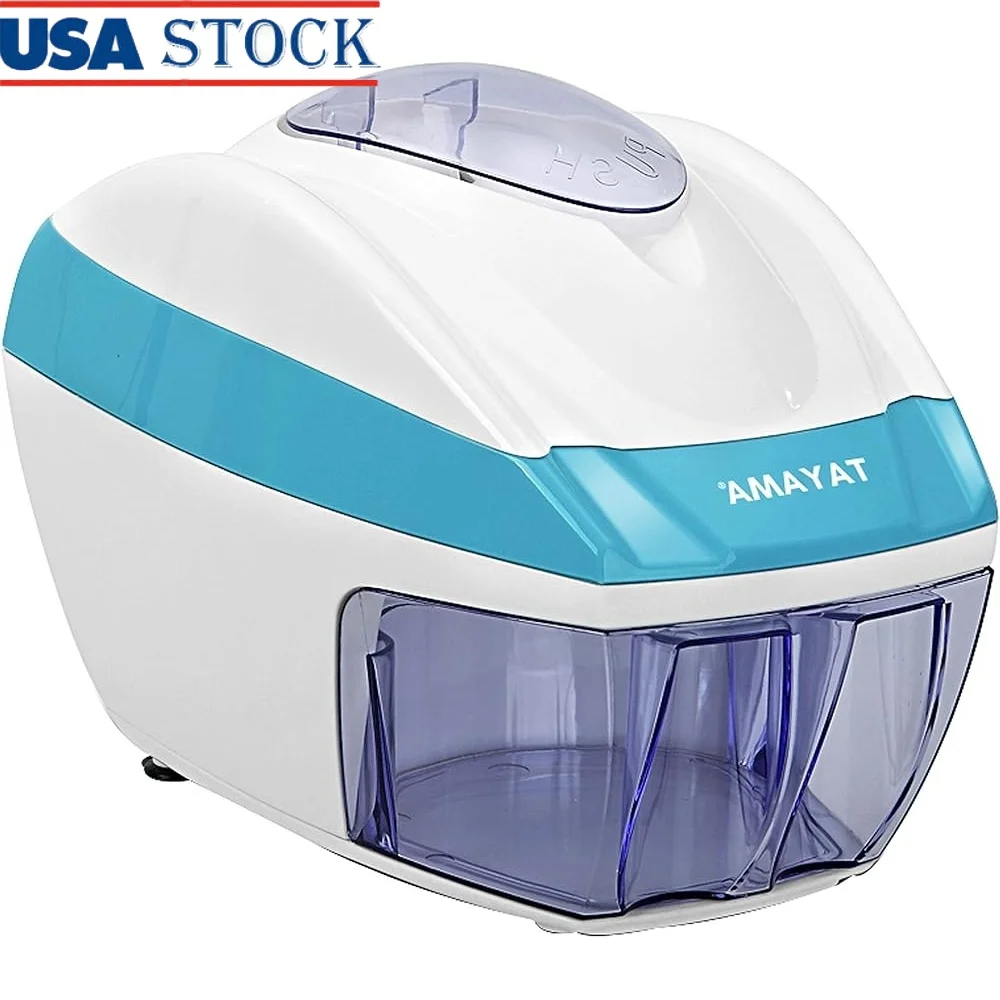 Electric Ice Shaver Machine Stainless Steel Blades Easy Operation Snow Cone Maker Fun Party Dessert Kitchen Appliance