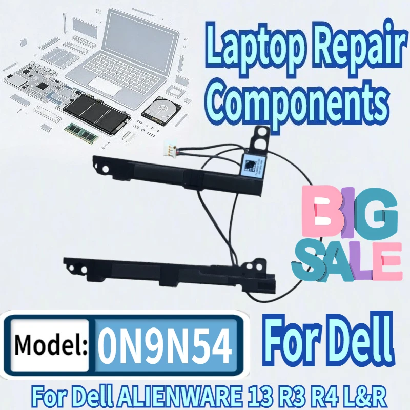 

For Dell ALIENWARE 13 R3 R4 L&R Laptop Speaker Built-in Speaker Sound N9N54 0N9N54 PK23000U800