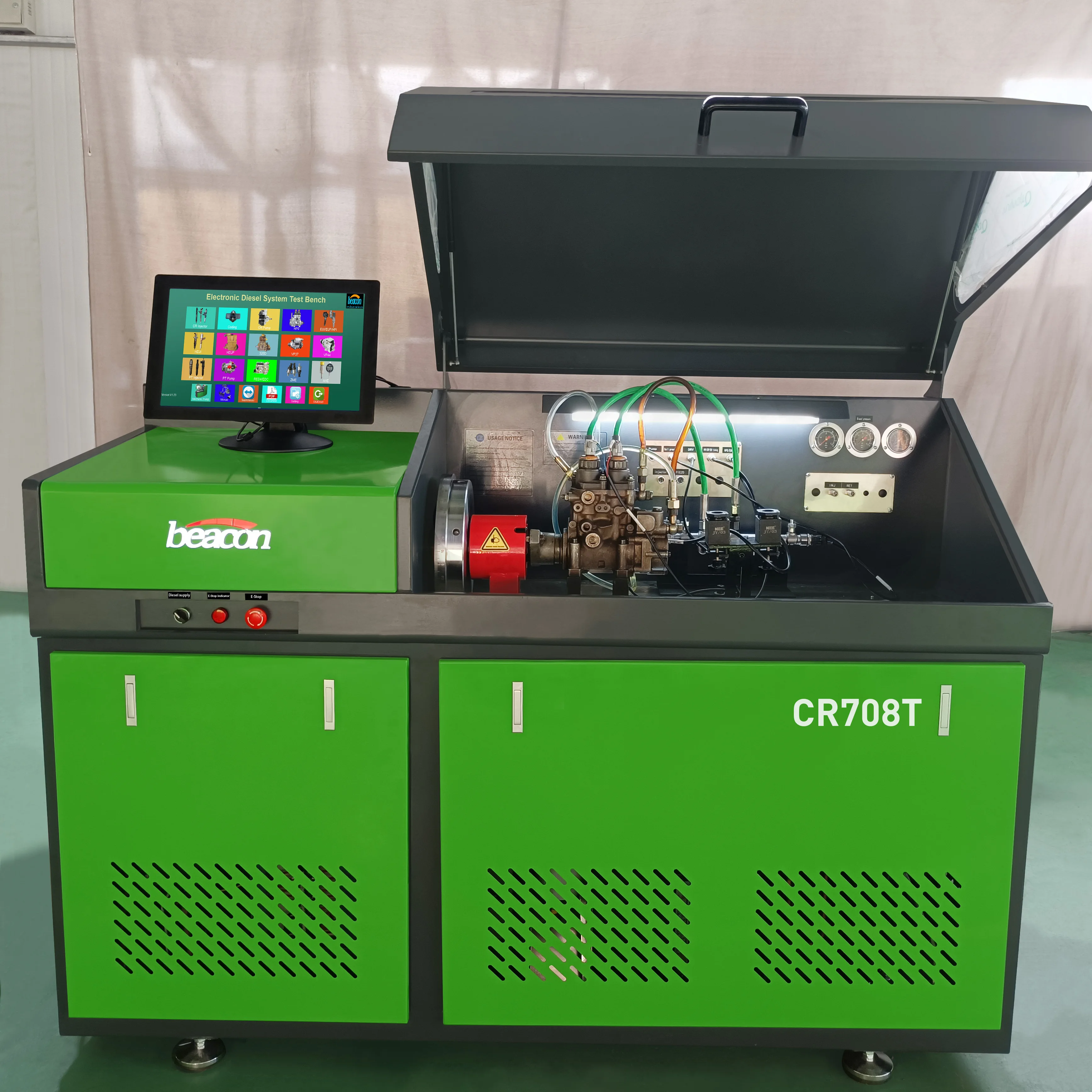 Auto Repair BC-CR708T Common Rail Injector Pump Test Bench Diesel Equipment with Touch Screen Function Injector Repair Machine