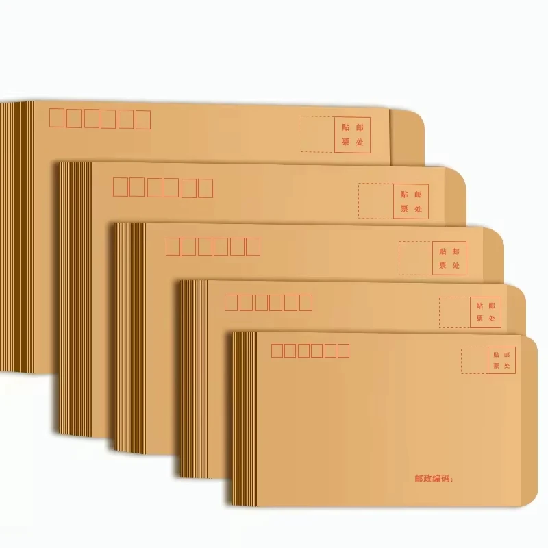 

Brown Kraft Paper Envelope Self Adhesive Environmental for Letters Money Mail School Supplies Stationery Office Durable Creative