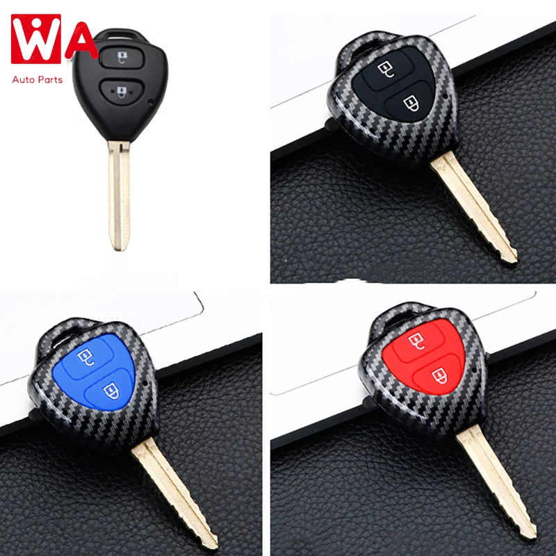 

2 4 Buttons ABS Car Key Case Cover Shell Fob For Toyota Corolla Camry Reiz RAV4 Crown Avalon Venza Matrix Auris Auto Accessories