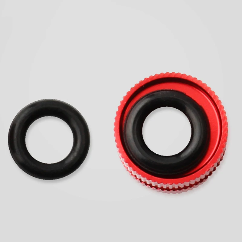 Mountain and Road Bike For Presta Valve Nut Set of 2 Aluminum Alloy Vacuum Tire Nozzle Locking Replacement Parts