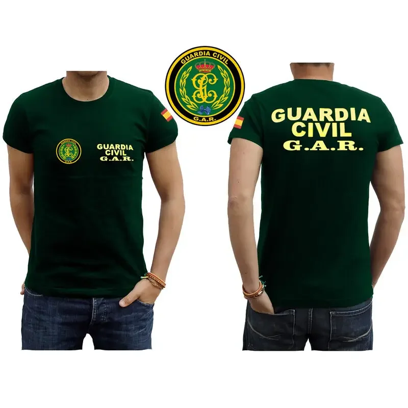 

Spanish Guardia Civil Grupo De Acción Rápida (GAR) Men T-Shirt Short Sleeve Casual 100% Cotton O-Neck Mens T Shirts