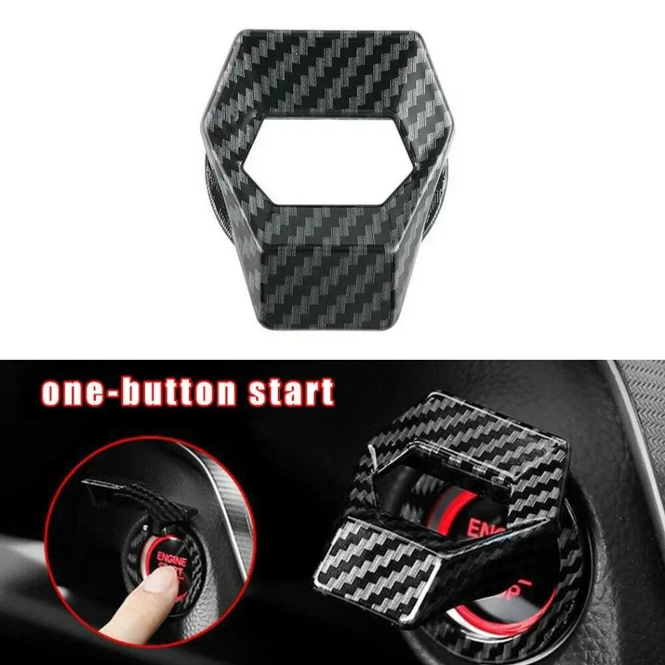 

1pc Car Button Start Decoration Stickers Car Engine Switch Cover Car Start Stop Push Button Cover Auto Interior Accessories