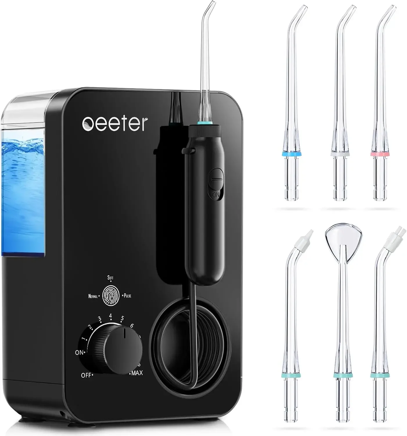 Professional Water Dental Flossers for Teeth Cleaning, Oral Irrigator with 3 Flossing Modes, 10 Adjustable Pressures