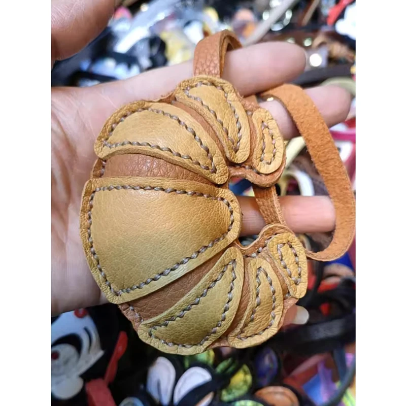 اليدوية عالية الجودة لطيف لهب أكياس قلادة سيارة مفتاح سلسلة حبل حلقة فزاعة قلادة تزيين مُثبت حقيبة يد سحرية #3