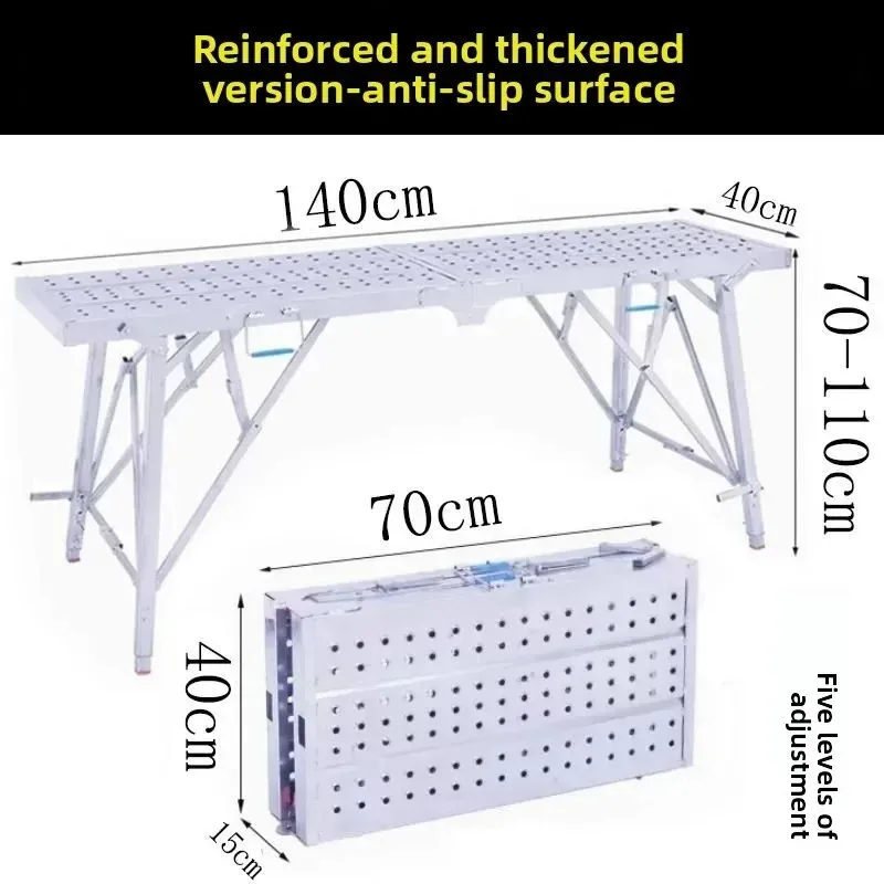 Multi-functional Folding Lifting Horse Stool Thickened Scaffolding for Household Interior Putty