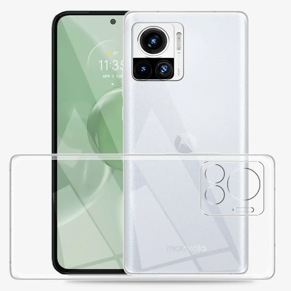 Dla Motorola Edge 30 Ultra Case przezroczysty silikonowy miękki pokrowiec TPU dla Motorola Edge 30 Ultra Funda Edge 30 Ultra przezroczysty Coque
