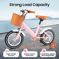 Children's Bicycle, 12 Inch Bicycle,  Height Adjustable Balance And Pedal Learning Bicycle Pink/Green