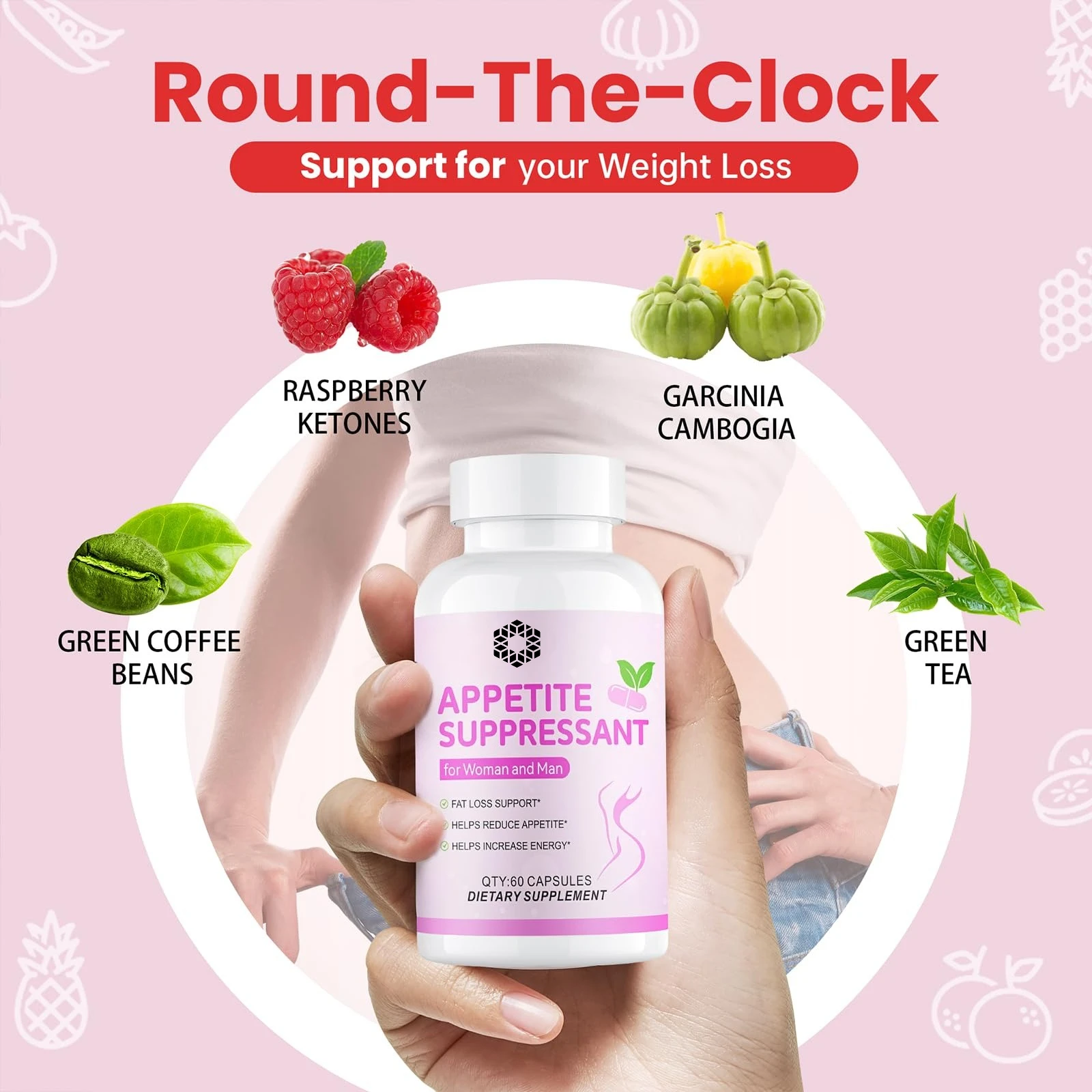 Appetite Suppressant for Women - Helps Manage Cravings, Promotes Fullness,Supports Weight Loss,Natural Dietary Supplement - view 3