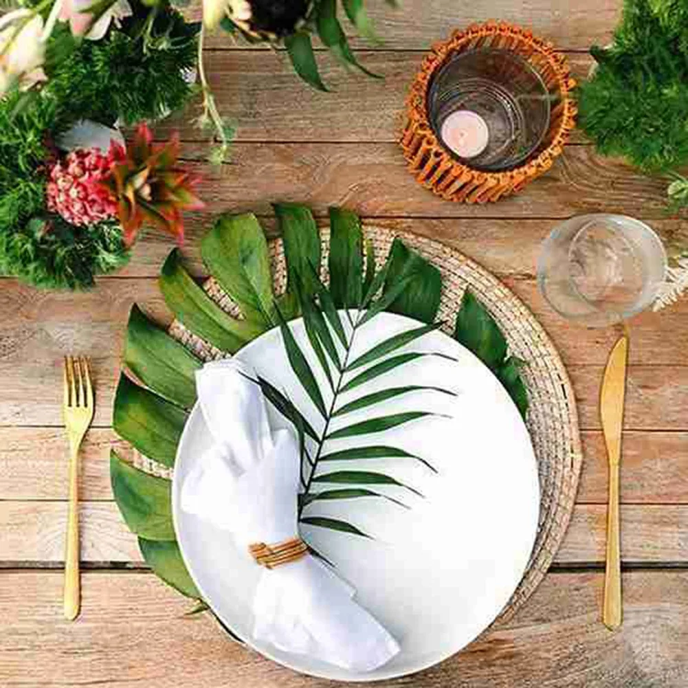 

Кольцо для салфеток ручной работы из бамбука, держатели для салфеток в деревенском стиле, набор из 6 предметов