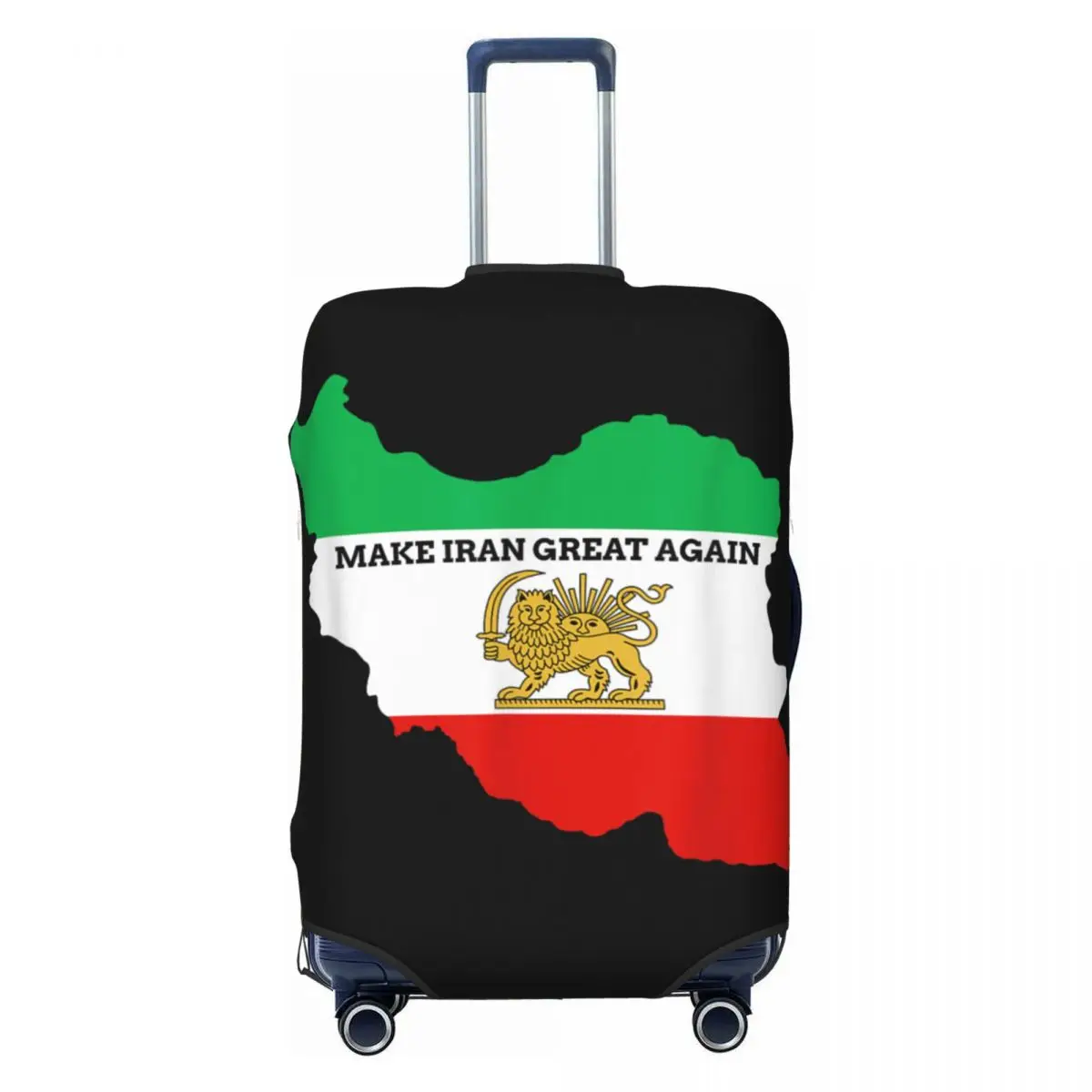 

Make Iran Great Again Persian Lion And Sun Shiro MIGA Suitcase Cover Business Protection Vacation Practical Luggage Case