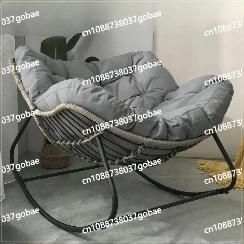 مصنع كرسي هزاز بالجملة كبيرة الحجم قابلة للتنفس في الهواء الطلق كرسي هزاز للتخييم السحري مع وسادة