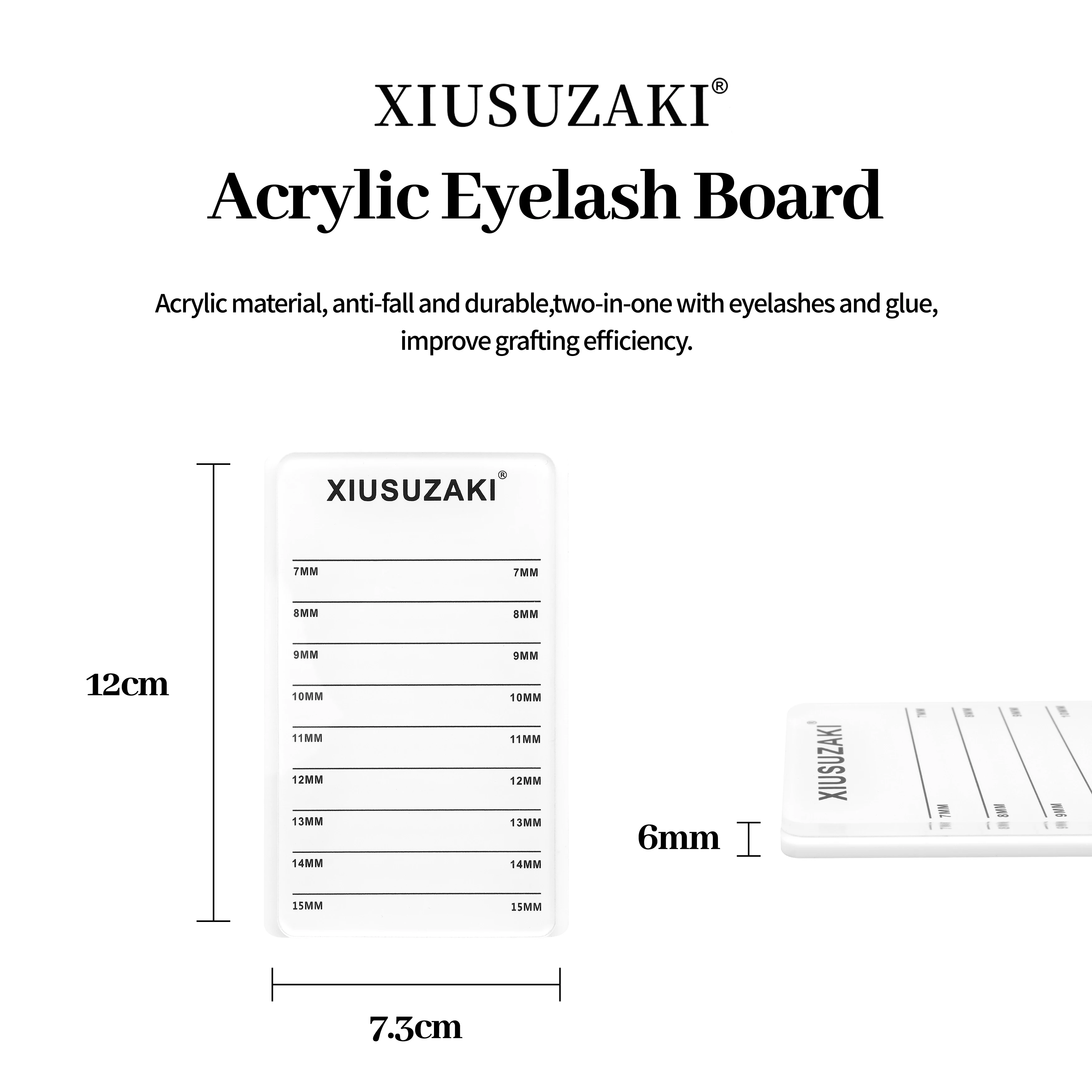 XIUSUZAKI Lash Holder Acrylic Hand Pallet Board for Eyelash Extensions