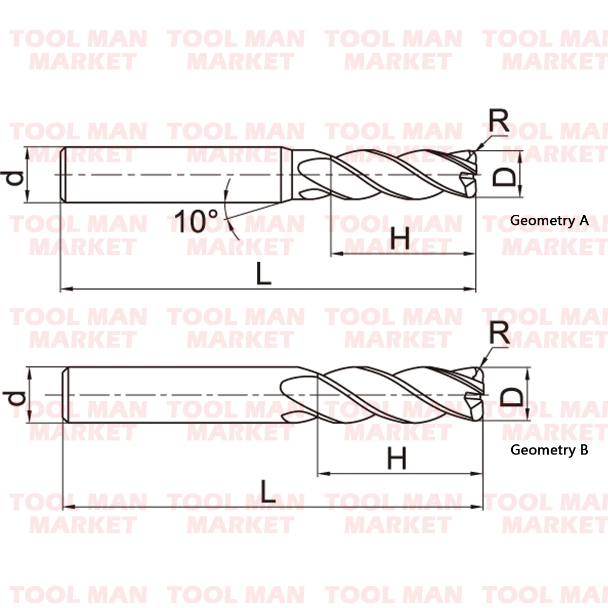 HMX-4R ZCC.CT 4 FLUTES STRAIGHT SHANK CORNER ROUNDING HIGH HARDNESS END MILLS 68 55 HRC CARBIDE MECHANICAL BLADE MILLING CUTTER