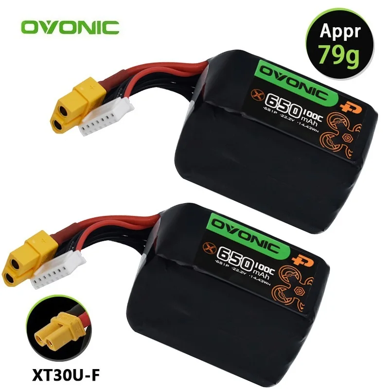 22.2V 650mAh 100C Lipo Battery With XT30 Plug For RC Helicopter Quadcopter FPV Racing Drone Parts 22.2V BATTERY