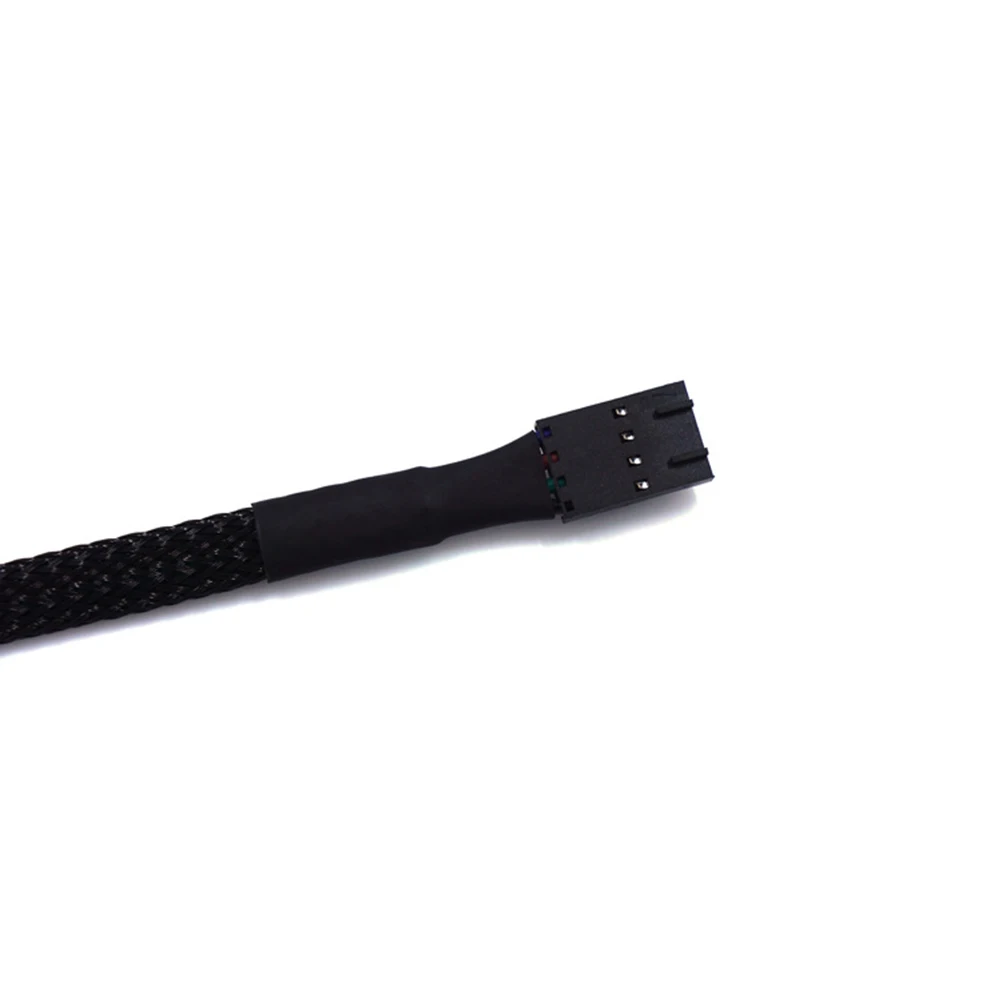 

Computer Fan Hub 5-Pin Pwm Male To Atx Power Cable Copper Core Flexible Motherboard Extension Cord For Pc Build