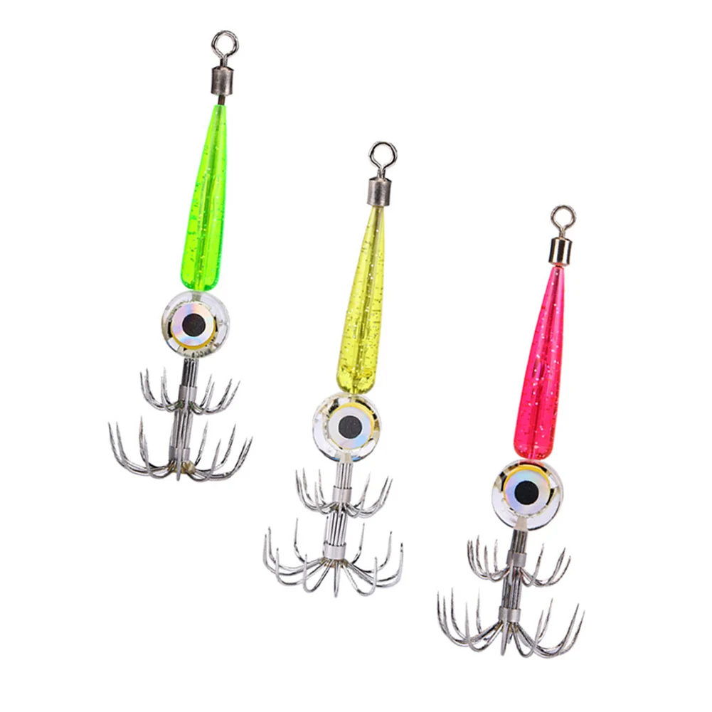 

LED Fishing Lure Artificial Fishing Lure Night Fishing Lightweight Design Stable Fishing Hook 360 Rotating Fishing Hook