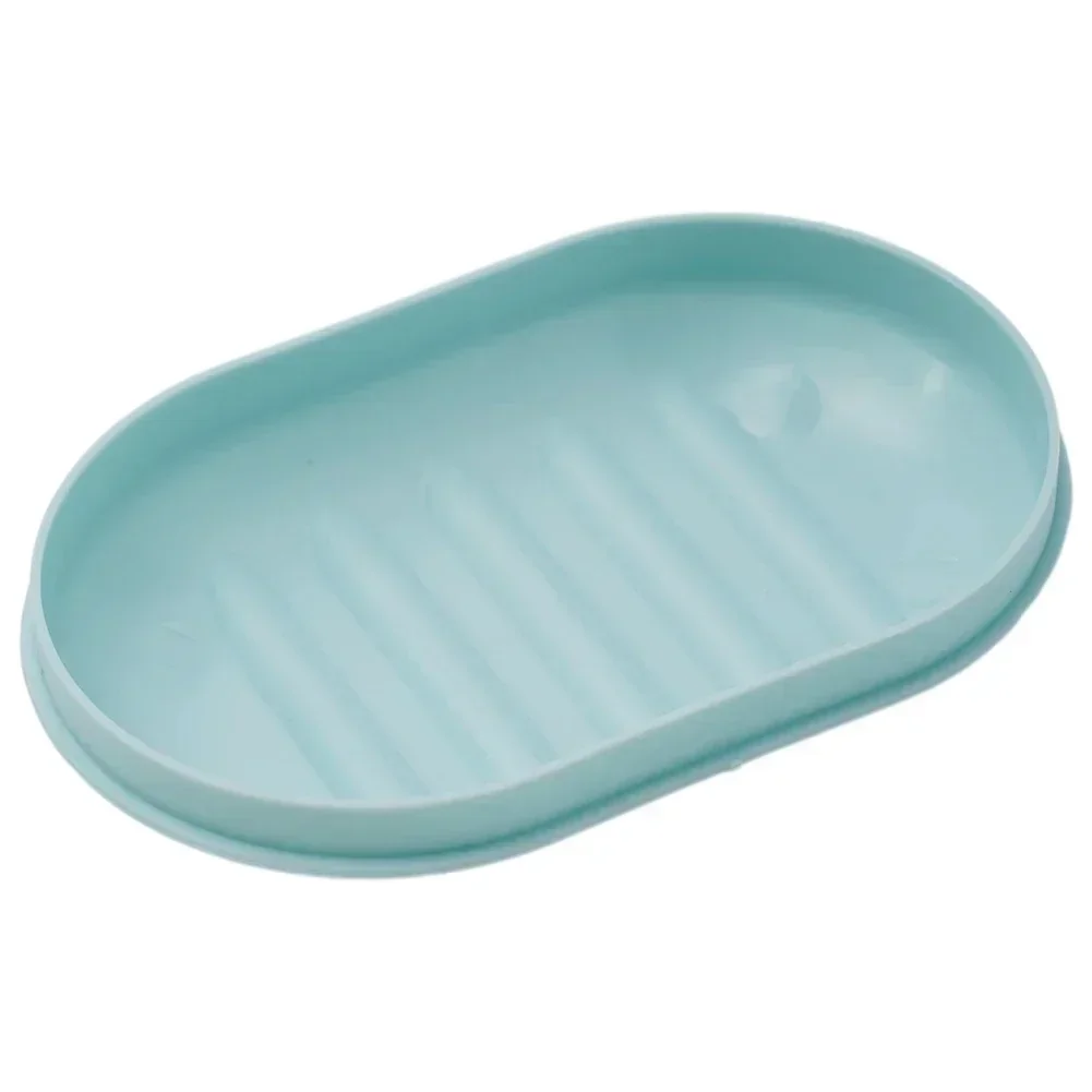 Bathroom Soap Dish Box Drain Box Fashion Oval 11.2*7.5*3.8 Container PP Material Portable Sealed Shower Travel