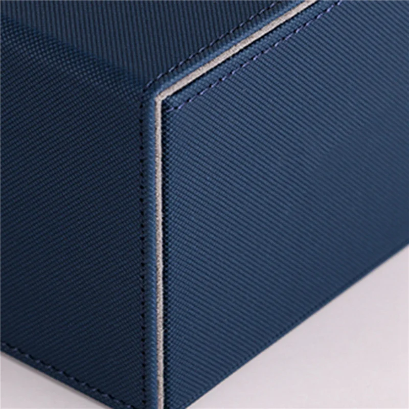 

A68Z 2X Ultra 200+Cards Deck Box PU Leather Board Games Cards Deck Case For Magicalalal The Cards MGT/Gathering Games,Blue