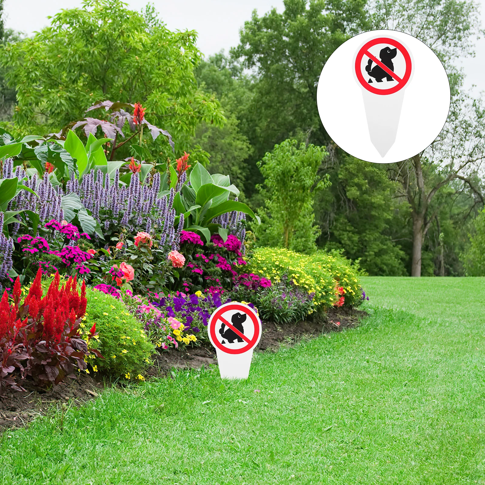 

Dog Poop Sign No Awareness Chevron Board Yard Prevention Durable PVC Easy Installation Lawn Garden Park Clean Environment