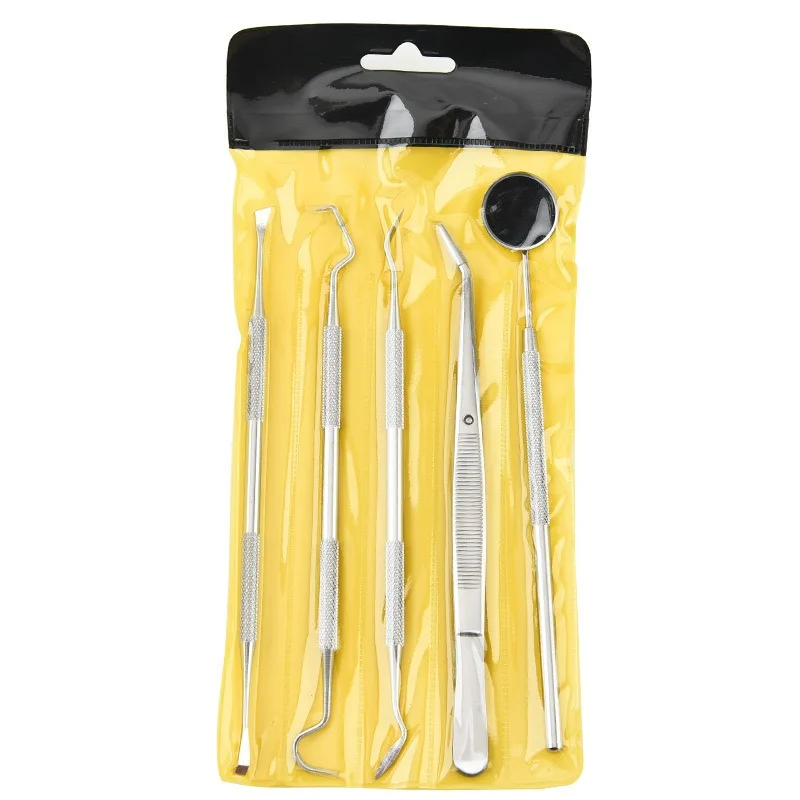 3/4/5/6PCS/Set Dental Mirror Kit Dentistry Lab Mouth Mirror Dentists Pick Tool Teeth Scaler Dentist Tools Dental Materials Kits