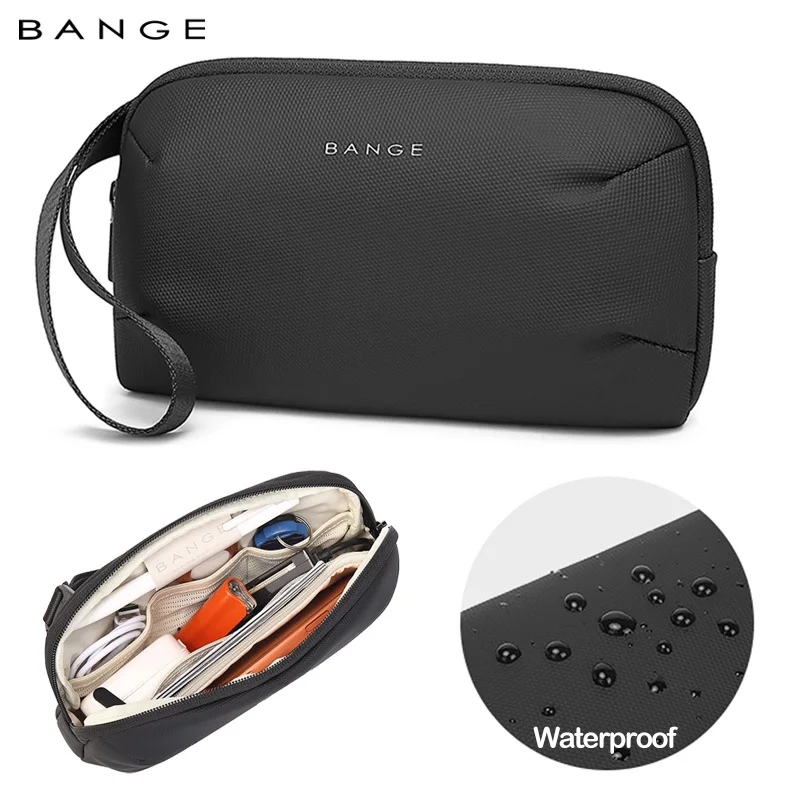 BANGE Digital Portable Organizer Case for Headphones Travel Closet Storage Bag YKK Zipper Accessories Charger Data Cable USB Bag
