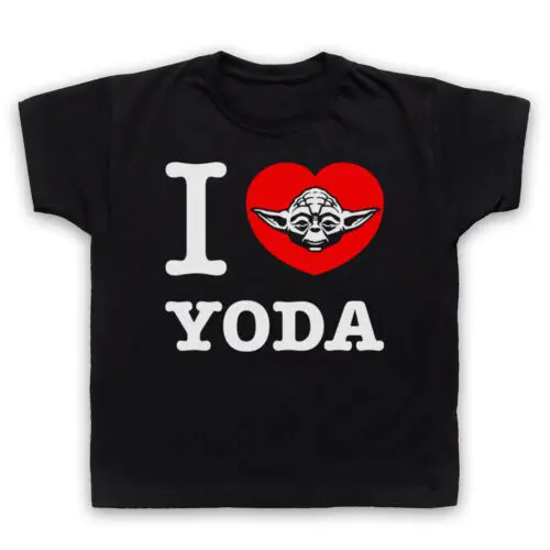 STAR I LOVE YODA FUNNY SCI FI FILM ICONIC JEDI MASTER WOMENS T-SHIRT