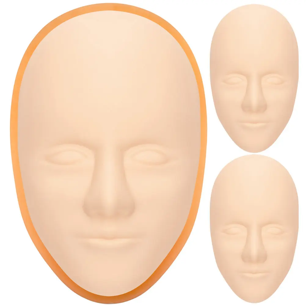 1Set Makeup Practice Face Skin for Eyebrow Tattooing Training Smooth Realistic Surface Easy Eyeliner Highlight Lip Liner