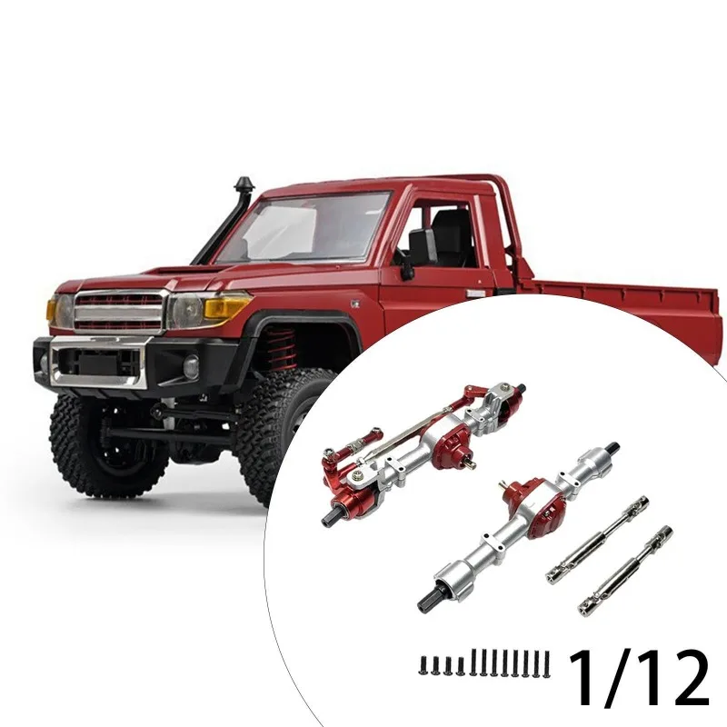 New for MN78 MN82 Metal Front and Rear Axle with 3mm To 4mm Shaft Sleeve 1/12 RC Car Upgrade Parts Accessor