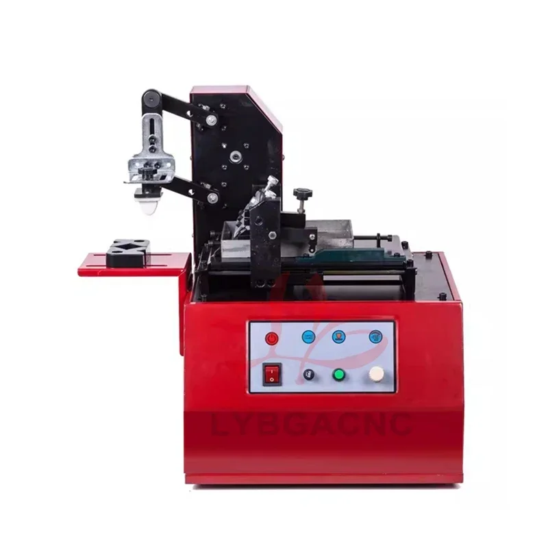 Mesin Cetak Pad Listrik Desktop LY 380 untuk Transfer Tinta Bulat, Daya 100W, Tipe Wadah Minyak Opsional atau Tipe Scraper