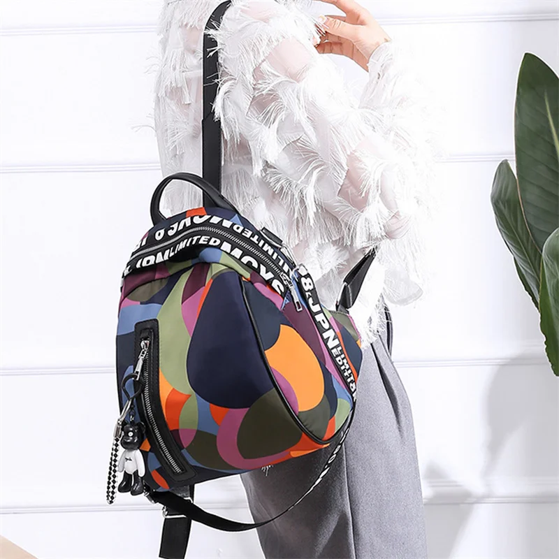 New Multifunction Backpack Women Waterproof Oxford Bagpack Theft Backpack 2021