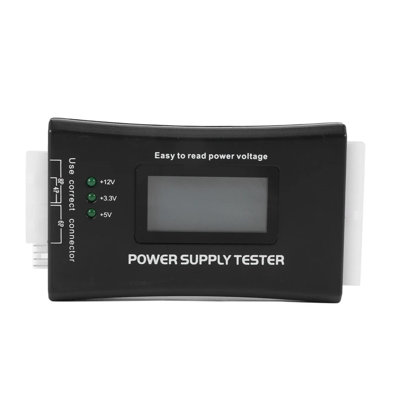 20+4 Pin LCD Power Supply Tester for ATX, ITX, BTX, PCI-E, SATA, HDD-ABVM