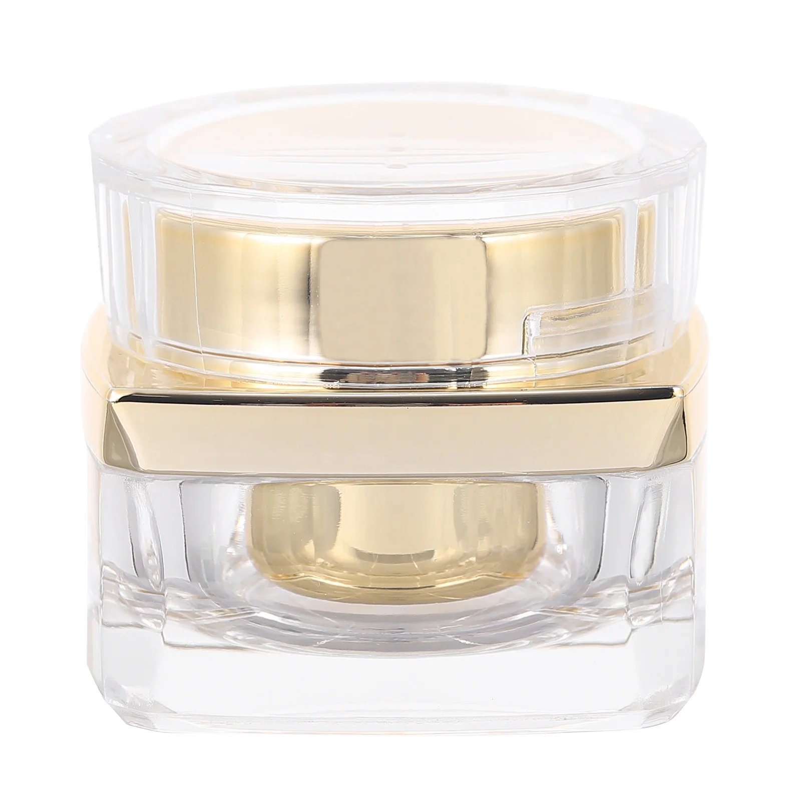 

1pc Reusable Cream Bottle Golden Small Storage Container For Cosmetics Lotion Balm Sample Holder Leak-Proof Sub Jar Travel