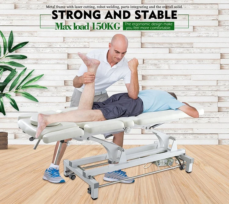 Electric physiotherapy table treatment bed spine examination bed