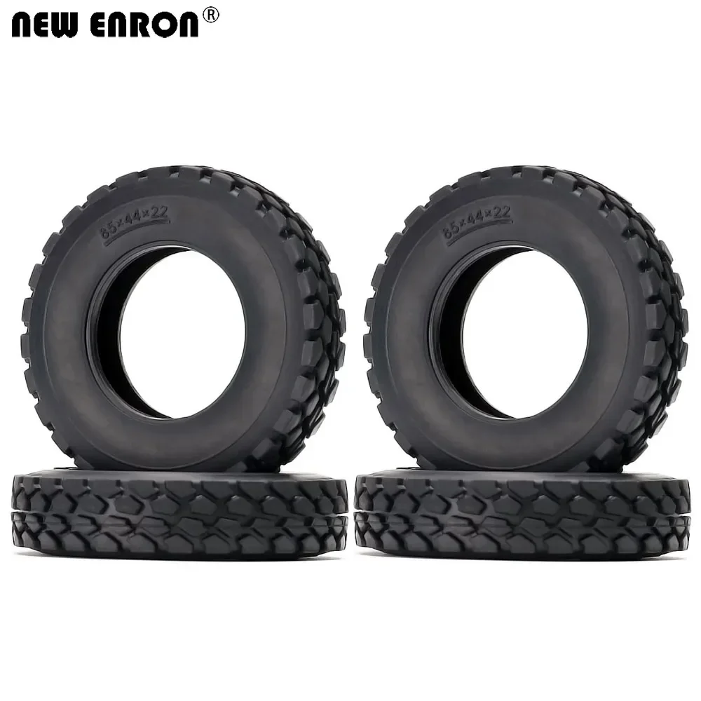 5 types de roues en caoutchouc de style, pneus 83MM / 85MM, 4 pièces pour voiture RC chenille 1/14 Tamiya tracteur camion remorque