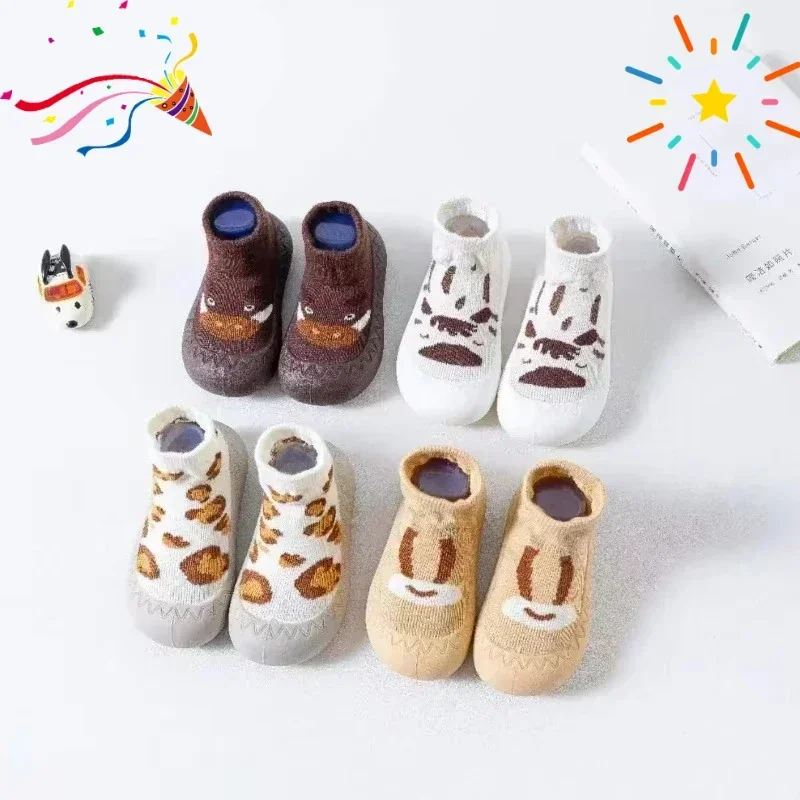 الأحذية والجوارب الوليد الطفل الطابق عدم الانزلاق حذاء طفل صغير الأطفال الجوارب الفتيات أحذية الأولاد أحذية الملاعب المغطاة #3