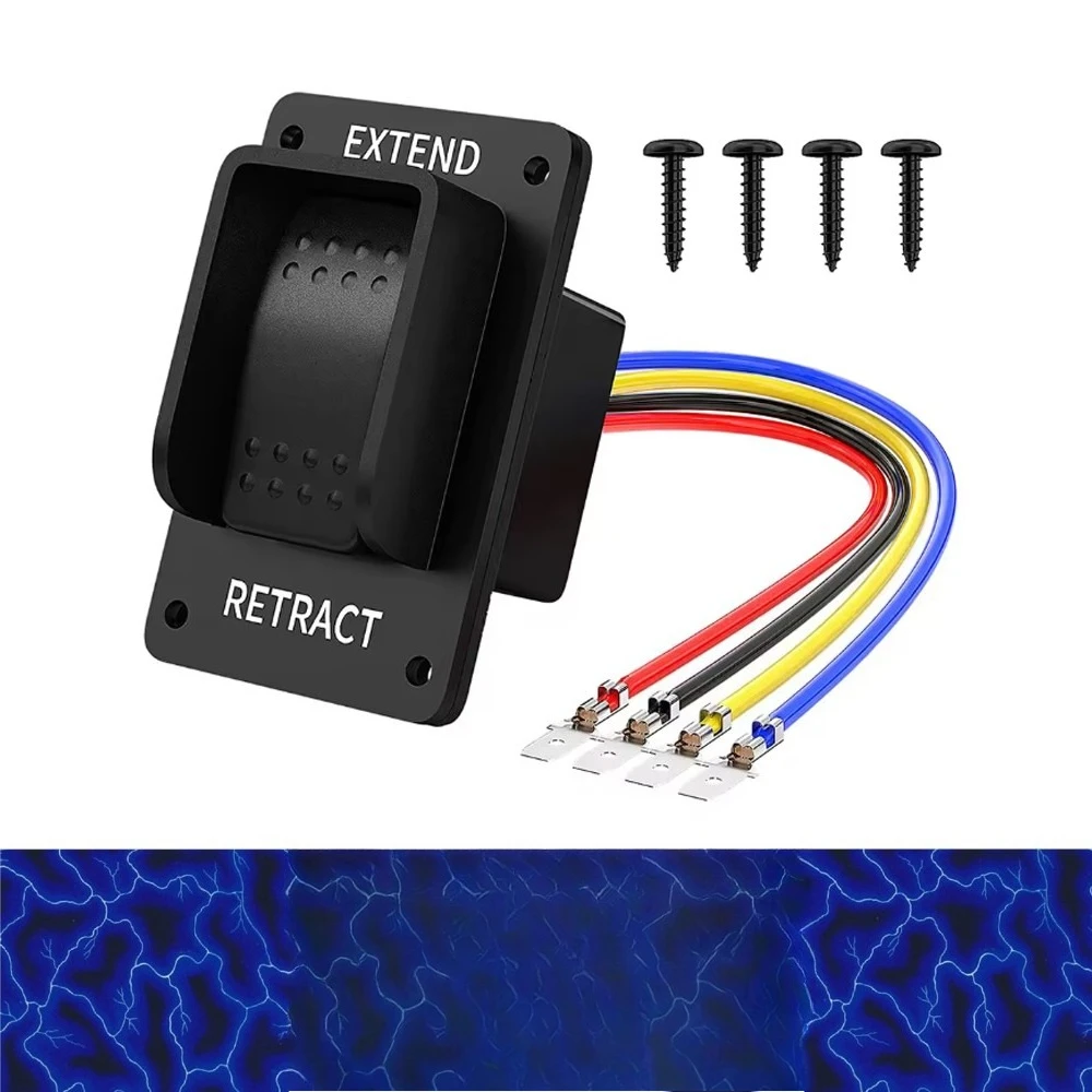 12V DPDT Reverse Polarity Rocker Switch 3 Position ON/OFF/ON Control Switches for Auto Boat Marine Electrical Equipment