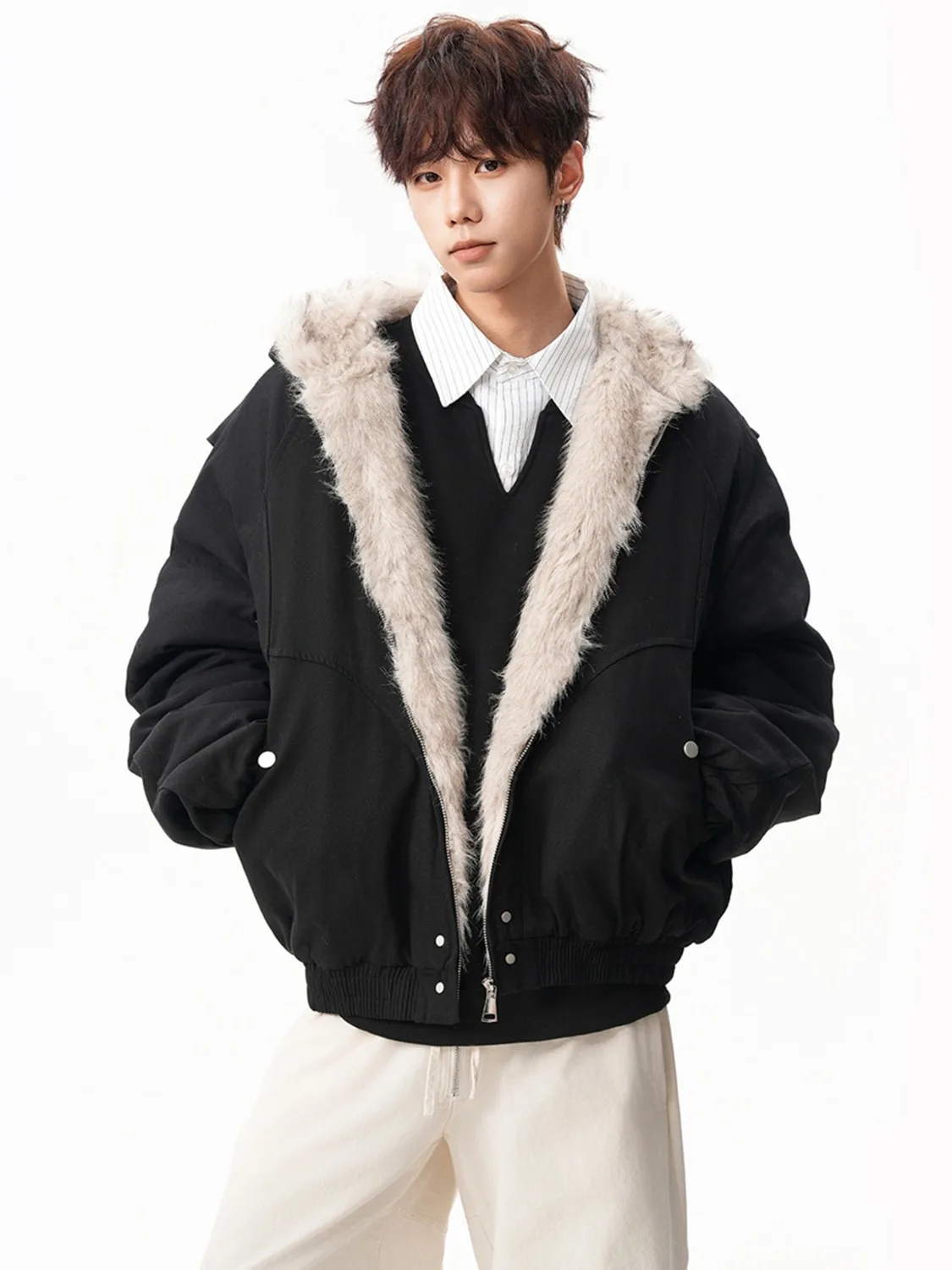 

Мужская теплая зимняя куртка-худи в стиле ретро, свободного кроя, из хлопка, бренд Mountain Eagle