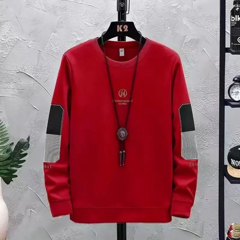 

Round Neck Men's Pullover Crewneck Harajuku Fashion Autumn High Quality Male Sweatshirt Clothing Deals Welcome Deal Korean Style