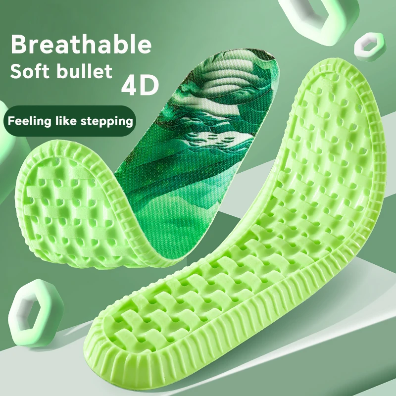 

Sport Orthopedic Insoles for Feet Men Women EVA Breathable Shock Absorption Shoes Insole for Running Basketball Sport Care Pads