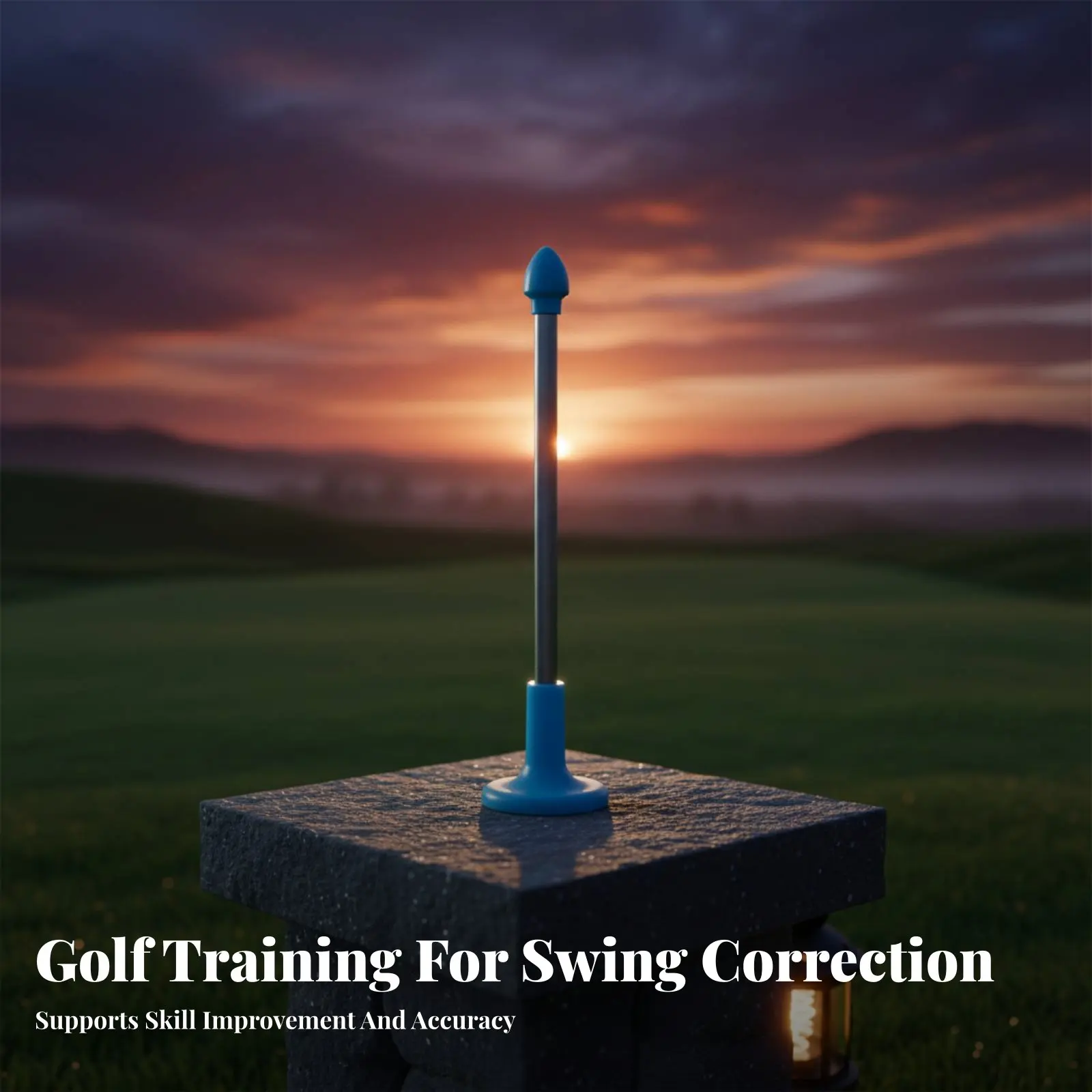 Attractive Sport Alignment Stick Easy to Stow Sport Alignment Rod Telescopic Swing Corrector Improves Accuracy for Driving Range